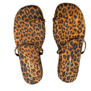Jessica Simpson Malha Sandals Womens Size 9 Cheeta Print NEW